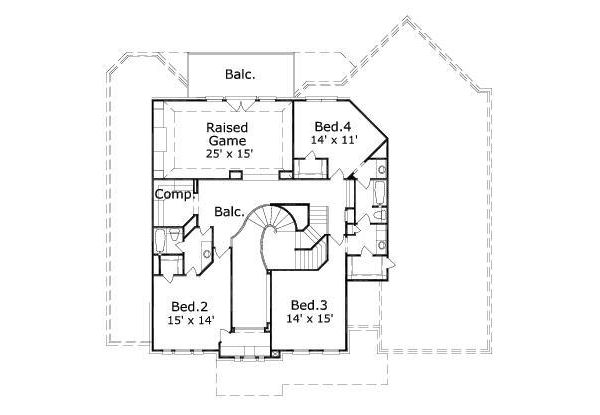 upper floor house blueprint