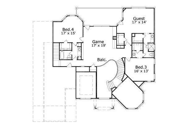 upper floor house blueprint