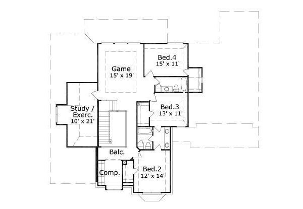 upper floor house blueprint