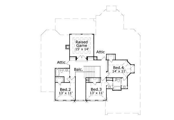 upper floor house blueprint