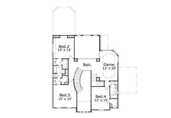 upper floor house blueprint