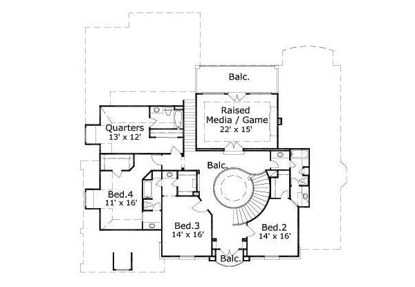 upper floor house blueprint
