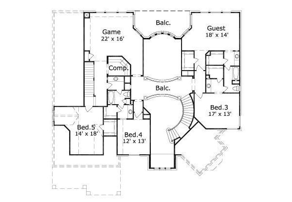 upper floor house blueprint
