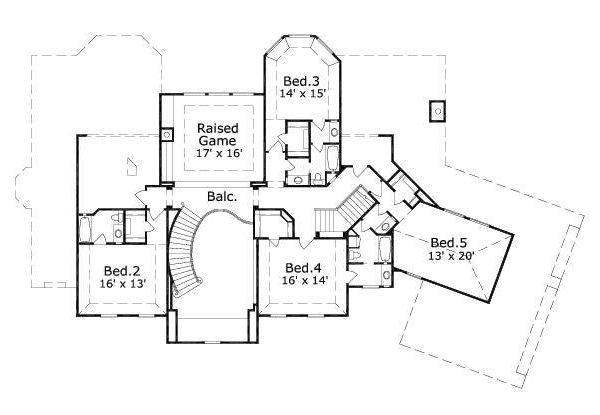 upper floor house blueprint