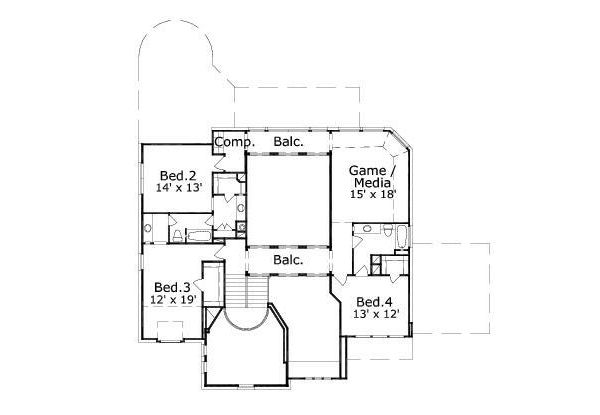 upper floor house blueprint