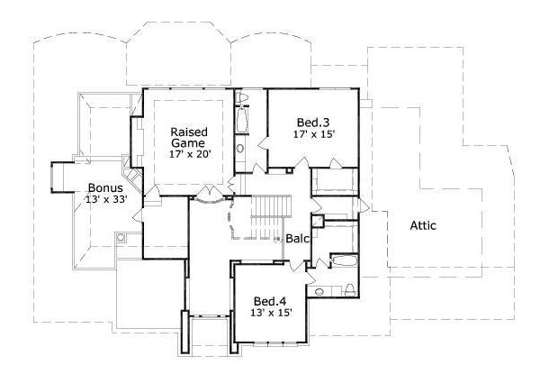 upper floor house blueprint