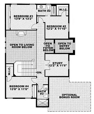 upper floor house blueprint