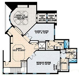 upper floor house blueprint