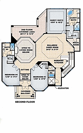 upper floor house blueprint