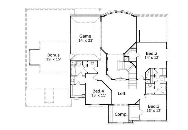 upper floor house blueprint
