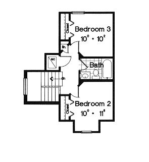 upper floor house blueprint