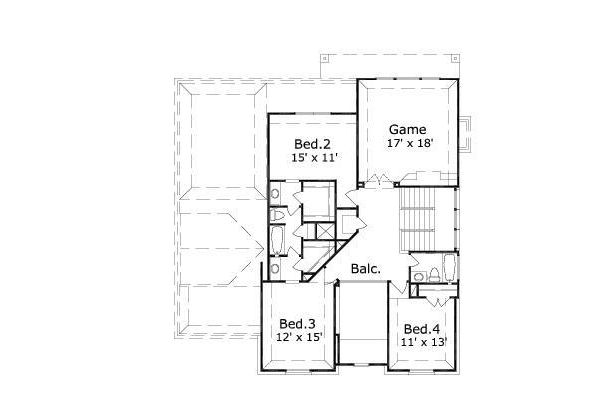 upper floor house blueprint