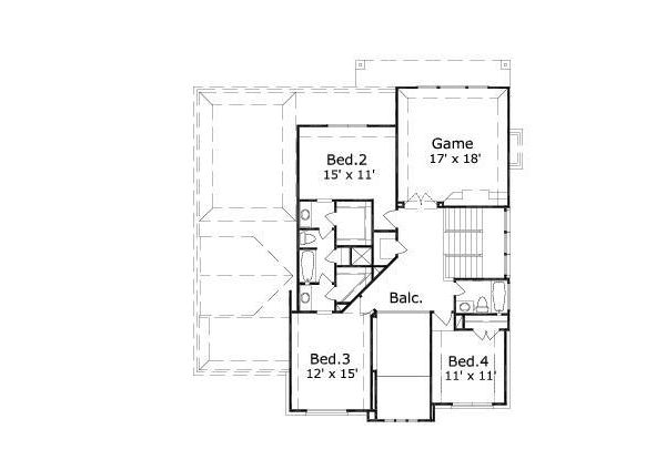 upper floor house blueprint