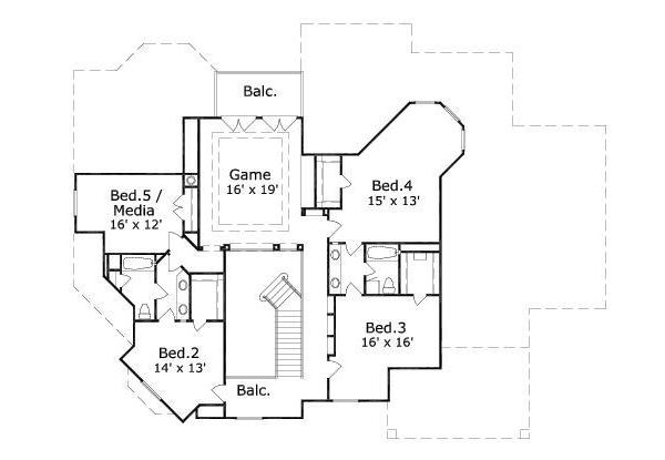 upper floor house blueprint