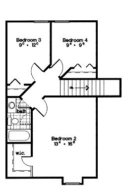 upper floor house blueprint
