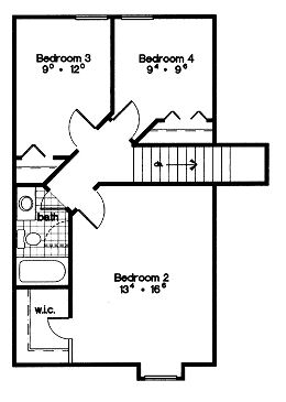 upper floor house blueprint