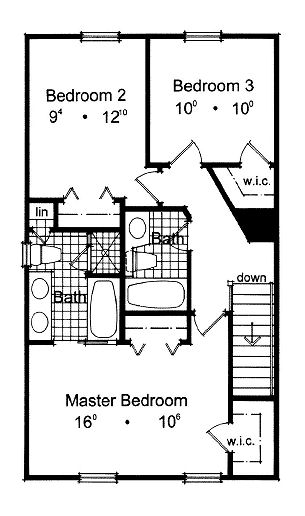 upper floor house blueprint