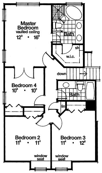 upper floor house blueprint