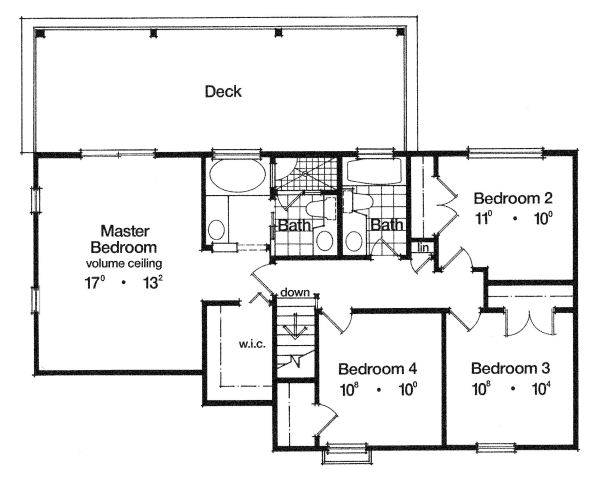 upper floor house blueprint