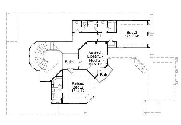 upper floor house blueprint