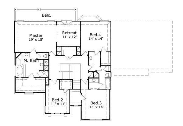 upper floor house blueprint