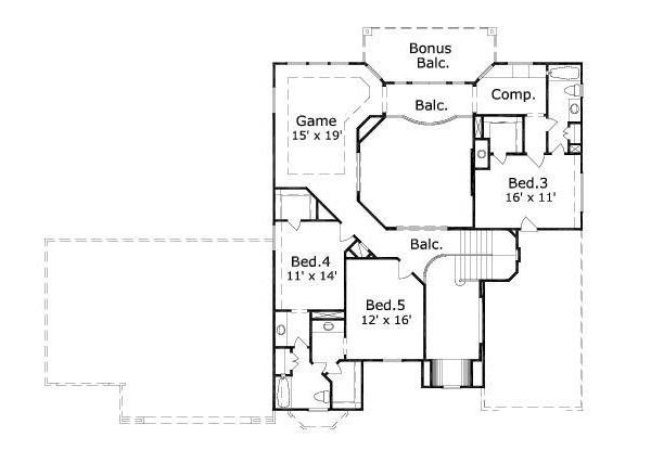 upper floor house blueprint