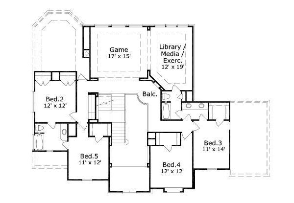 upper floor house blueprint