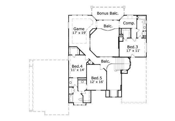 upper floor house blueprint