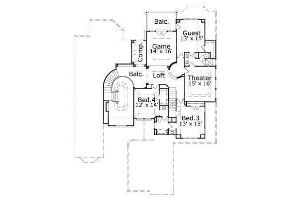 upper floor house blueprint