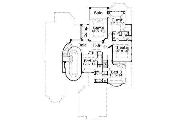 upper floor house blueprint