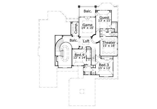upper floor house blueprint
