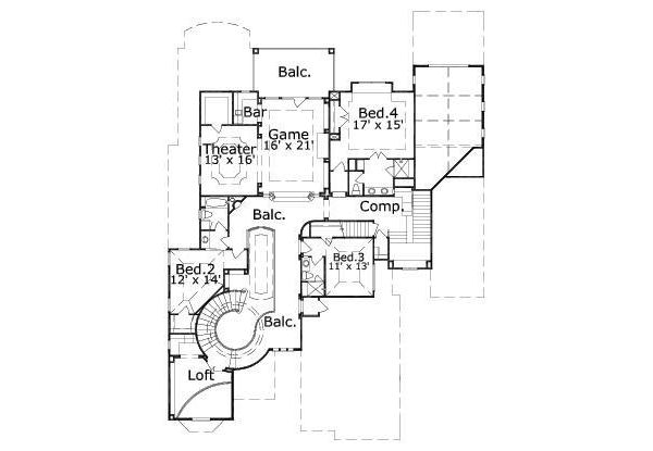 upper floor house blueprint