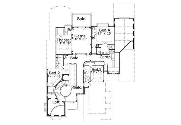 upper floor house blueprint