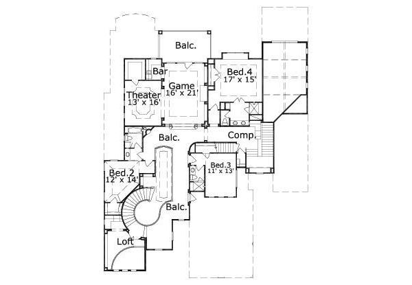 upper floor house blueprint