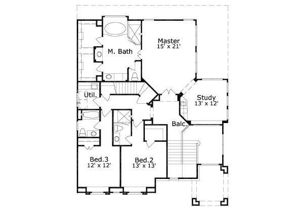 upper floor house blueprint