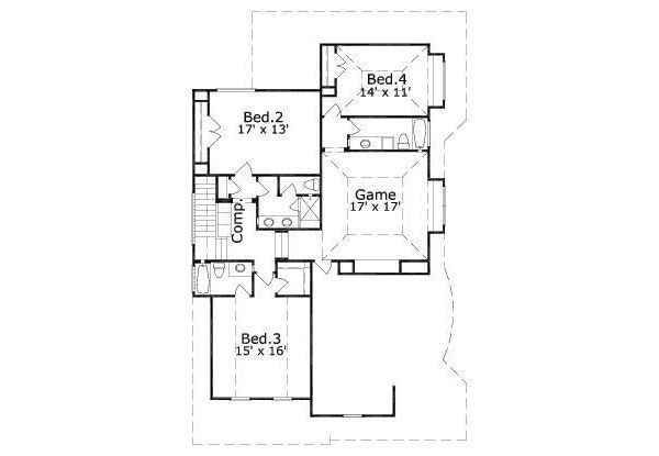upper floor house blueprint