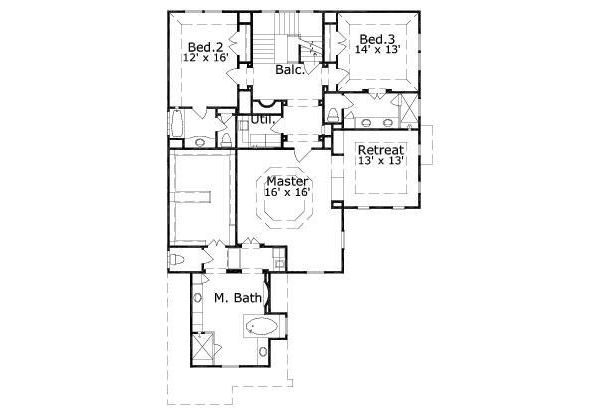 upper floor house blueprint
