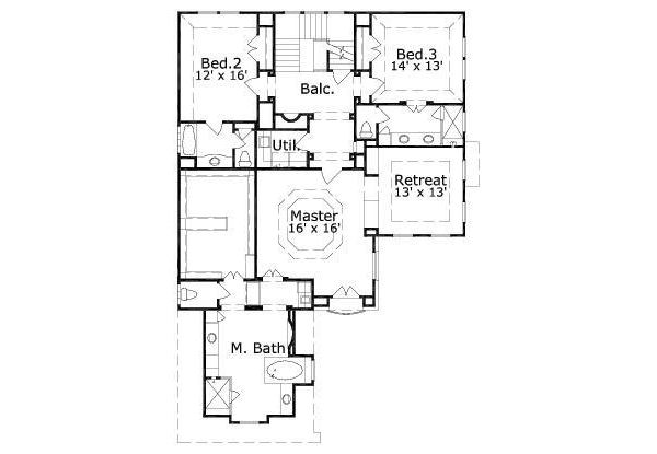 upper floor house blueprint