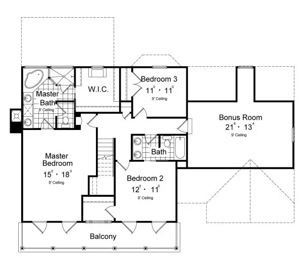 upper floor house blueprint