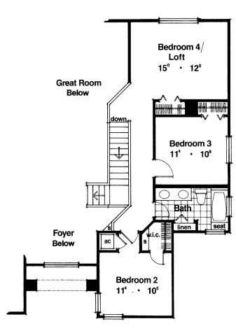 upper floor house blueprint