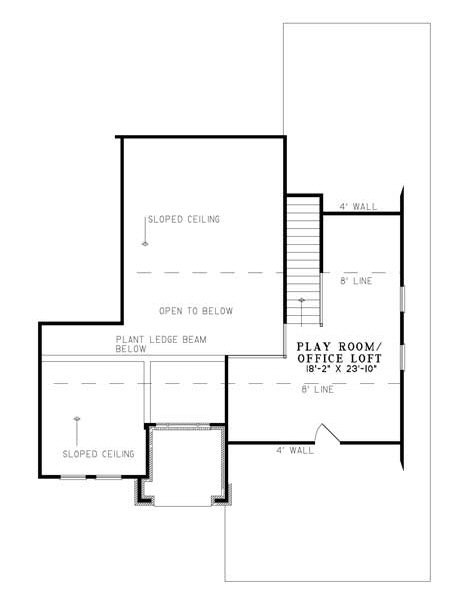 upper floor house blueprint