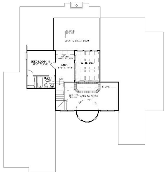 upper floor house blueprint
