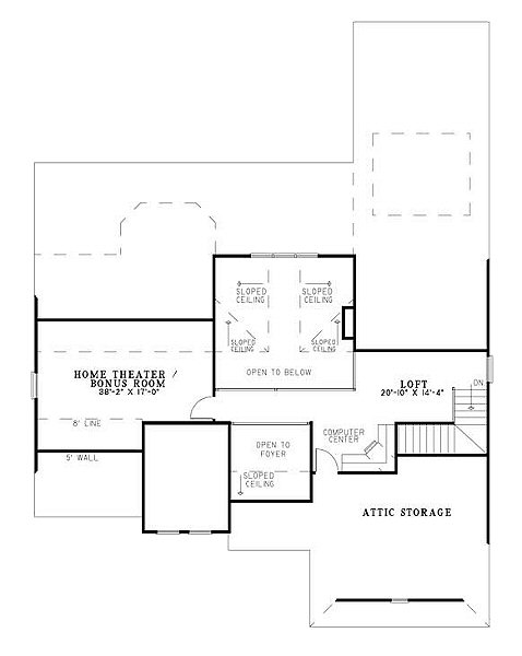 upper floor house blueprint