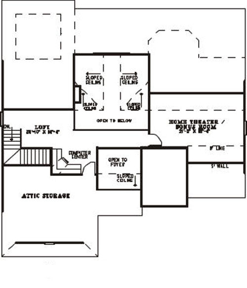 upper floor house blueprint