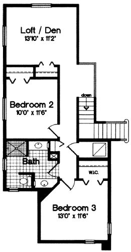 upper floor house blueprint