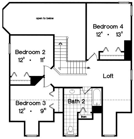 upper floor house blueprint