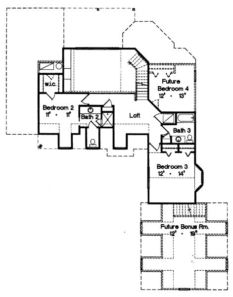 upper floor house blueprint
