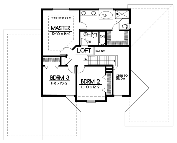 upper floor house blueprint