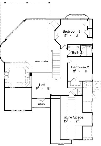 upper floor house blueprint