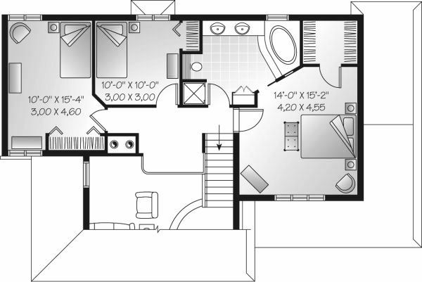 upper floor house blueprint